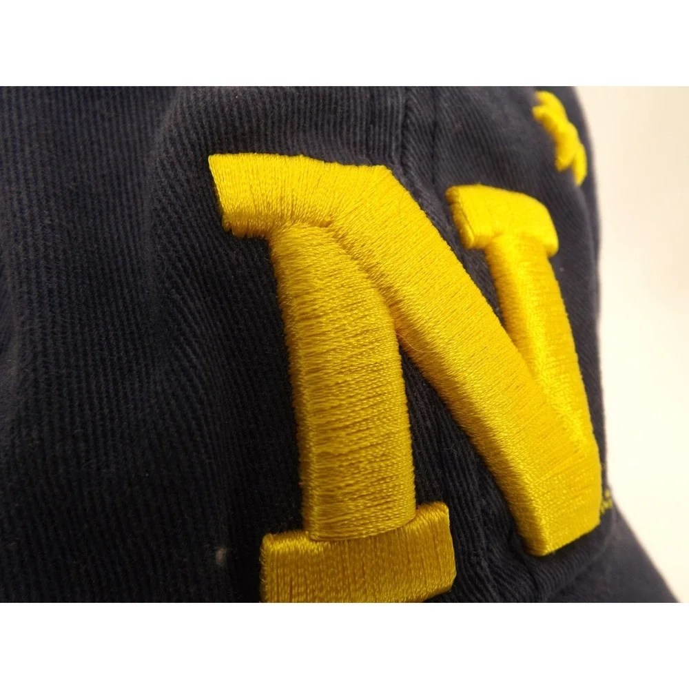 US Navy ⚓RAM Embroidered N Blue & Gold Collegiate Licensed Adjustable Cap Hat